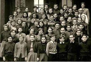 1955 mit Lehrer Hase